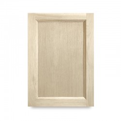 Porte d'armoire en chêne avec panneau central plat